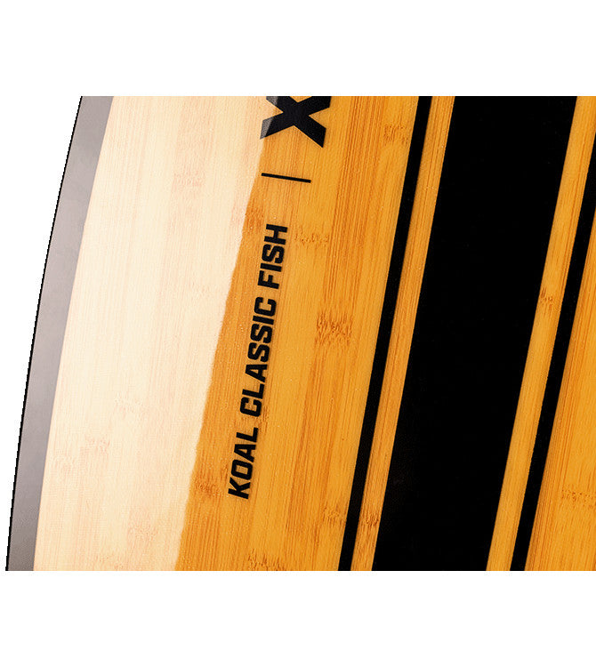 2023 RONIX KOAL CLASSIC FISH WAKESURF BOARD GLOSSY BLACK/BAMBOO