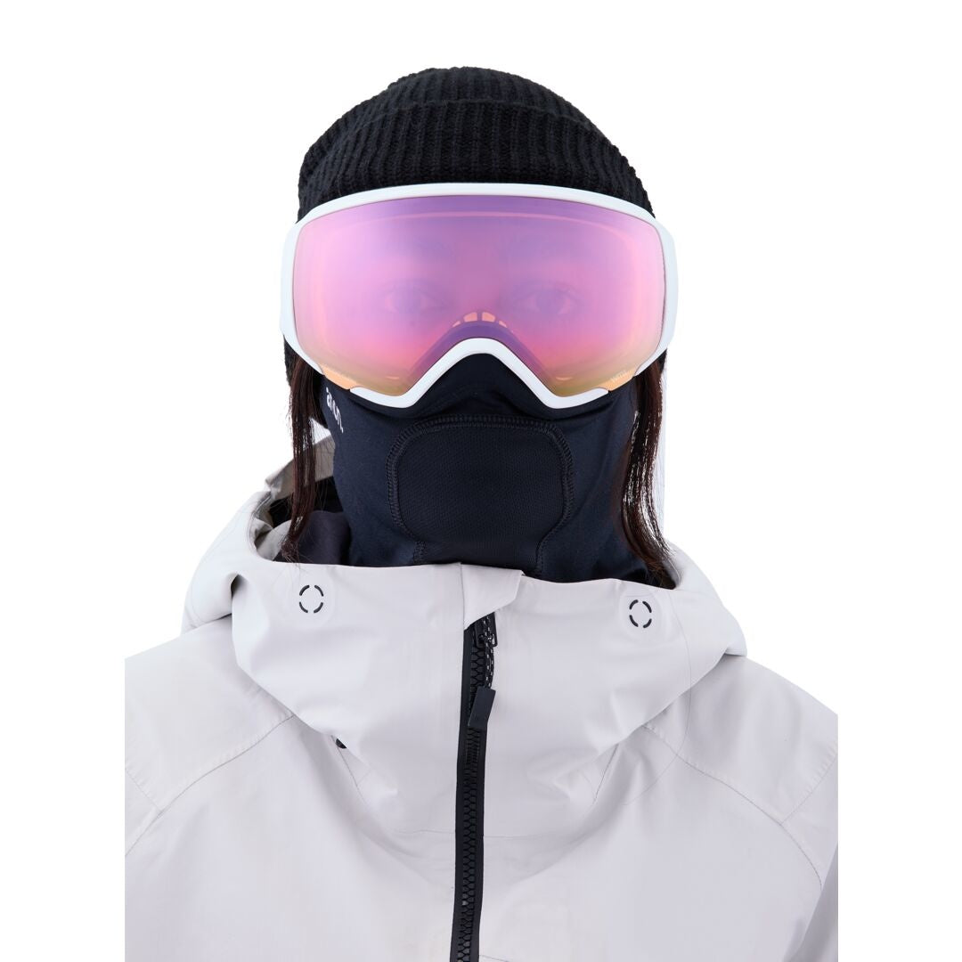 2023 ANON WM1 MFI GOGGLE W/ SPARE WHITE/PRCV CLDY PINK