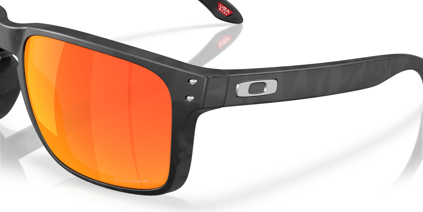 OAKLEY HOLBROOK XXL MATTE BLACK CAMO SUNGLASSES w/ PRIZM RUBY