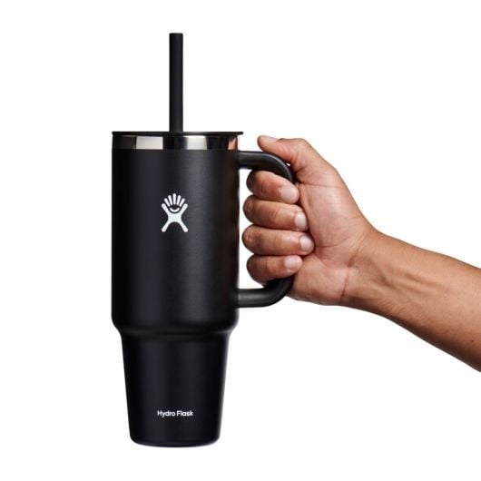 HYDRO FLASK 40OZ ALL ROUND TRAVEL TUMBLER SU25 BLACK