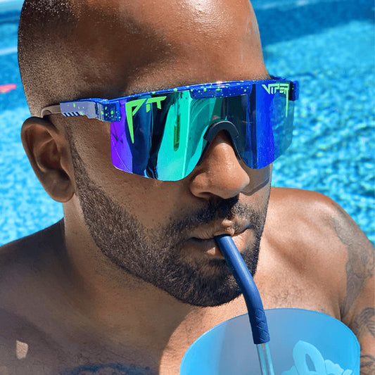 PIT VIPER THE LEONARDO SINGLE WIDE POLARIZED SUNGLASSES
