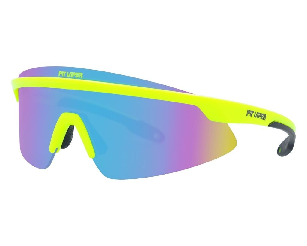 PIT VIPER THE SKYSURFER SUNGLASSES THE SLUDGE w/POLAR BLUE/PURPLE