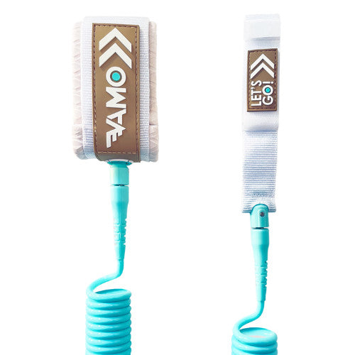 VAMO 9' FULL COILED LEASH SEAFOAM