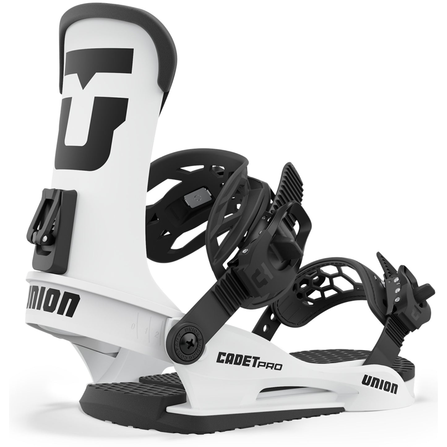 2024 UNION YOUTH CADET PRO SNOWBOARD BINDINGS WHT
