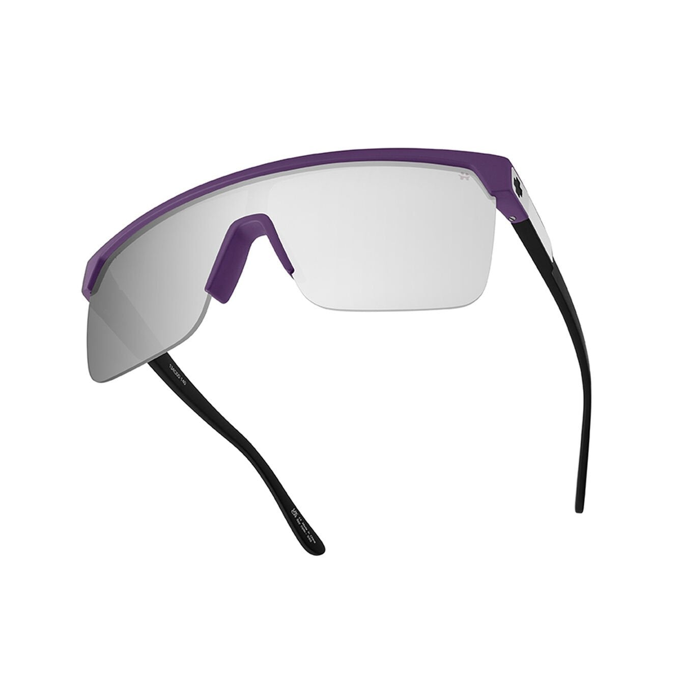 SPY FLYNN 5050 SOFT MATTE PURPLE MT BLK SUNGLASSES w/ HAPPY BRNZ PLT MIR
