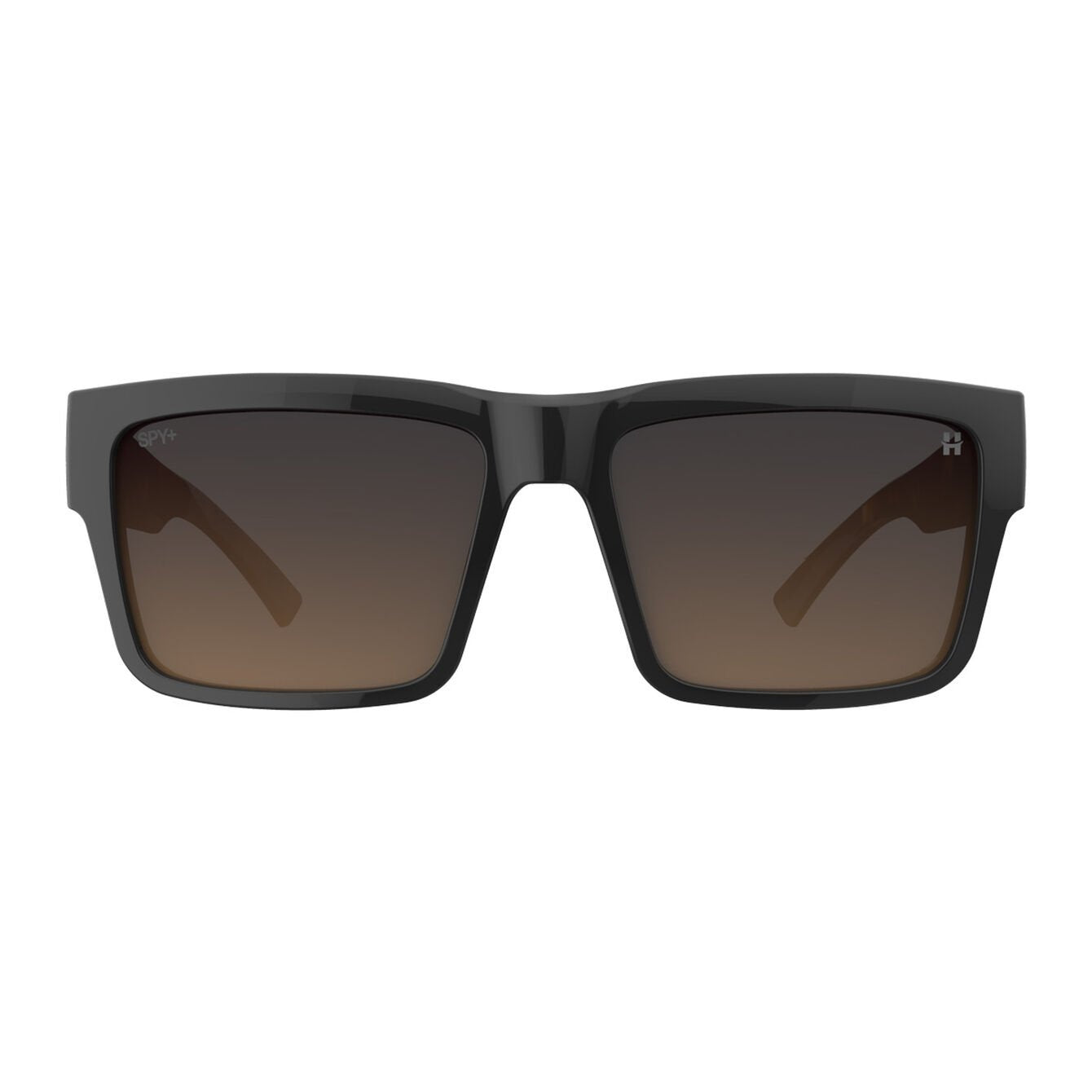 SPY MONTANA BLACK/HONEY TORT SUNGLASSES w/HAPPY DARK BROWN FADE