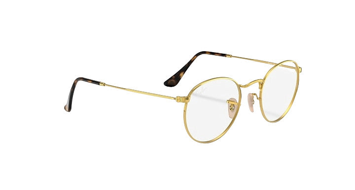 PLX RAY-BAN ROUND METAL SUNGLASSES ARISTA w/ POLAR CLEAR