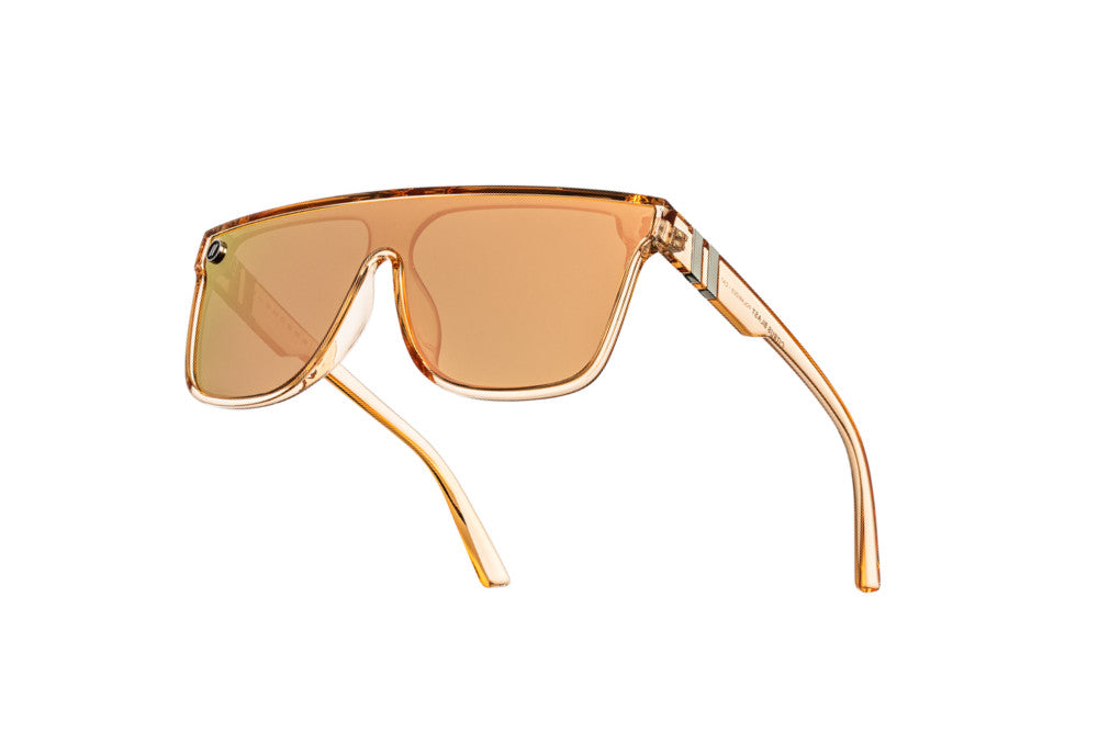 BLENDERS SCI FI CITRUS BLAST SUNGLASSES TAN w/ PINK PLR LENS