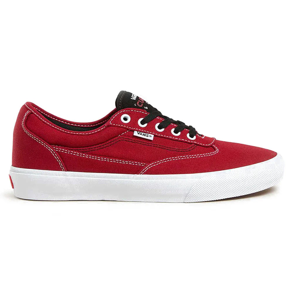VANS MENS SKATE CURREN CAPLES SHOES SU25 (Y52) RED/WHITE