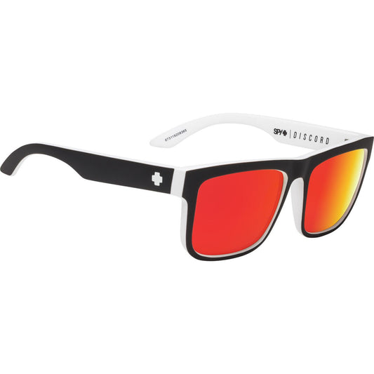 SPY DISCORD WHITEWALL SUNGLASSES w/HD PLUS GRY GRN RED SPEC MRR
