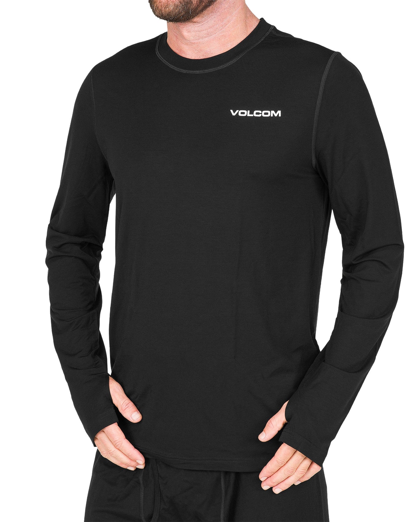 2026 VOLCOM MERINO BLEND CREW BLACK