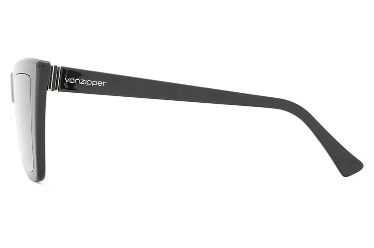 VONZIPPER STILETTA BLACK SATIN SUNGLASSES w/ BRN GRADIENT LENS