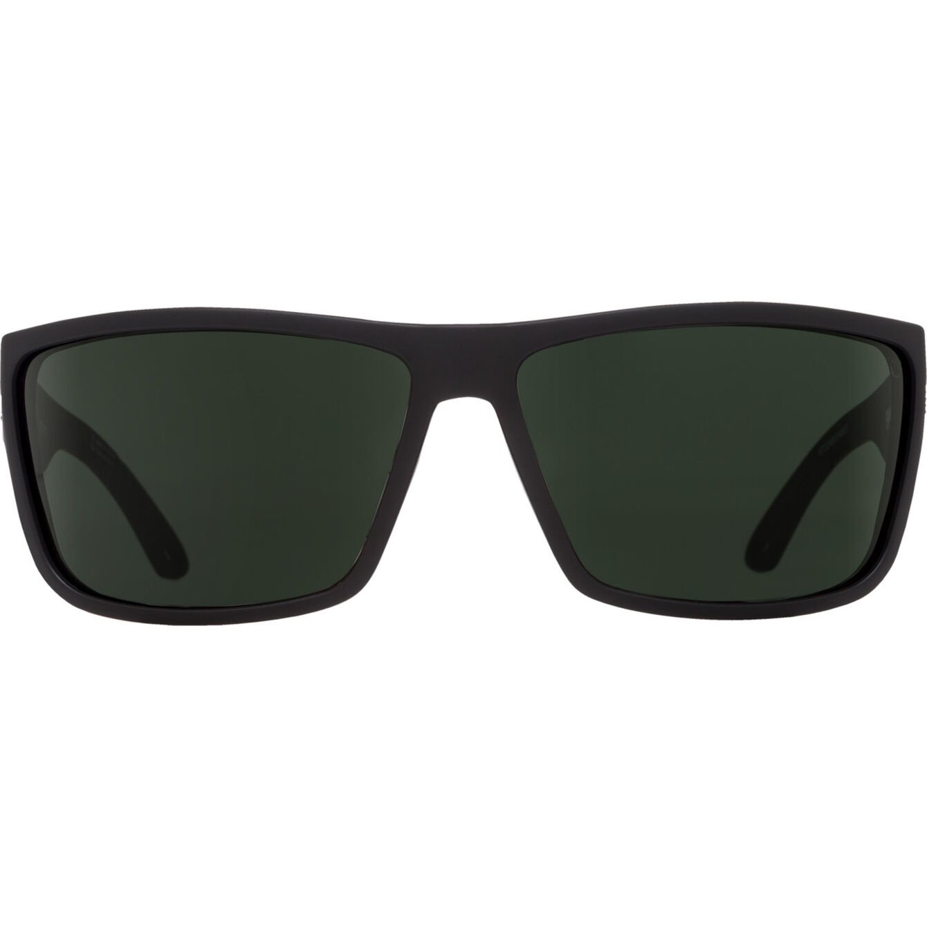 SPY ROCKY MATTE BLACK SUNGLASSES w/ HAPPY GRY GRN