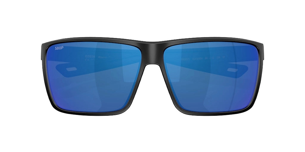 COSTA RINCON II MATTE BLACK SUNGLASSES w/ BLUE MIRROR
