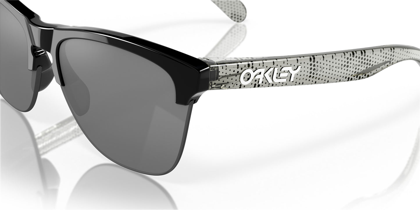 OAKLEY FROGSKINS LITE POLISHED BLK SUNGLASSES w/ PRIZM BLK LENS