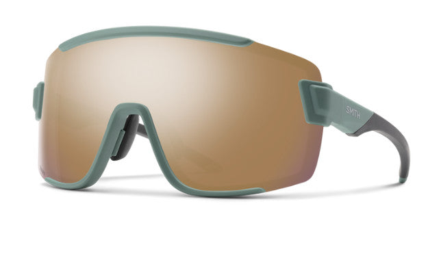 SMITH WILDCAT MATTE APL GREEN SUNGLASSES W/CP RS GLD MIR