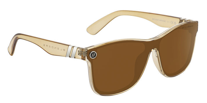 BLENDERS MOJAVE MIRAGE GLOSS CRYSTAL TAN SUNGLASSES w/ AMBER PC PLR LENS