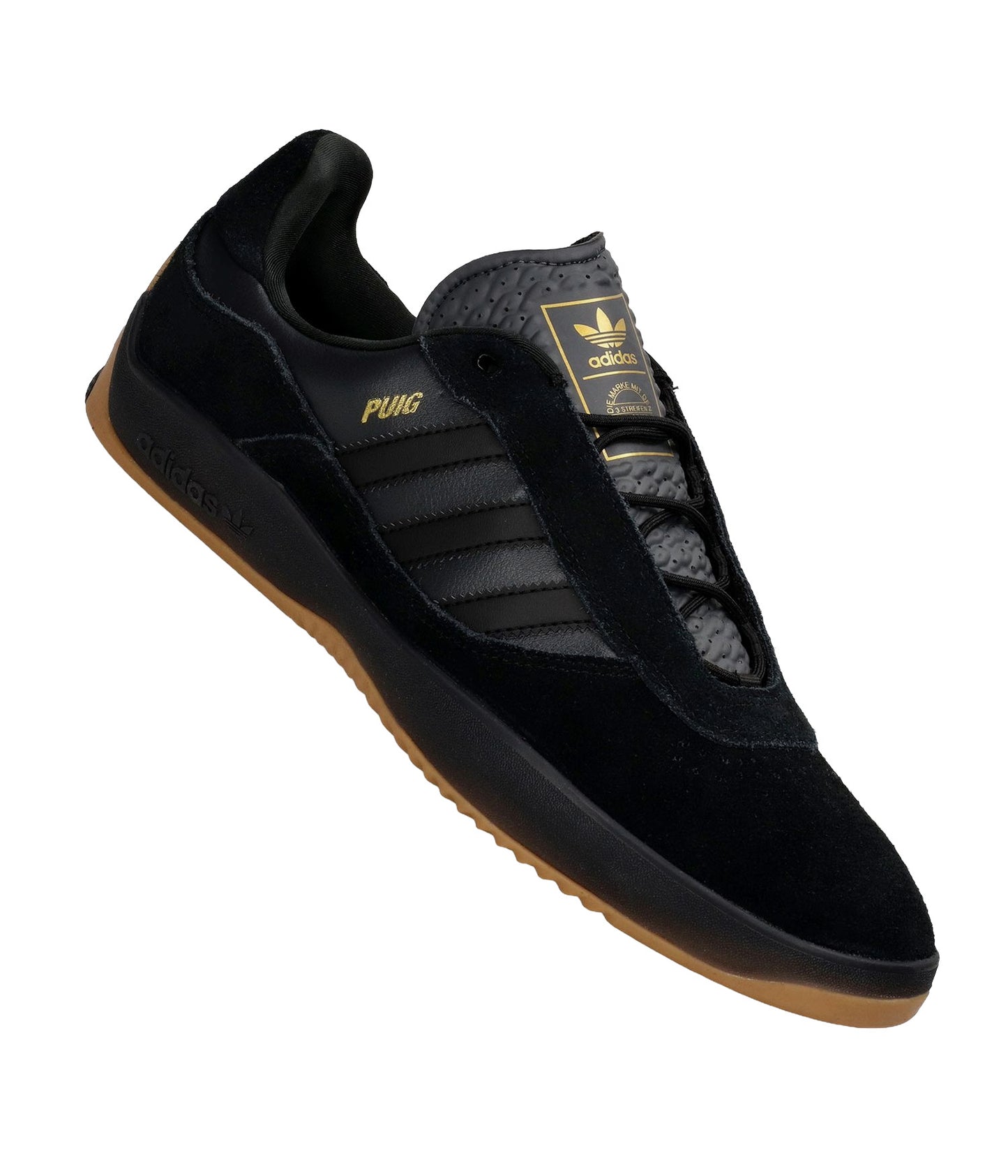 ADIDAS MENS PUIG SHOE SU25 BLACK CARBON GOLD