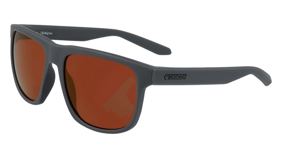 DRAGON SESH MATTE GRY SUNGLASSES w/ LL CPR RS ION LENS