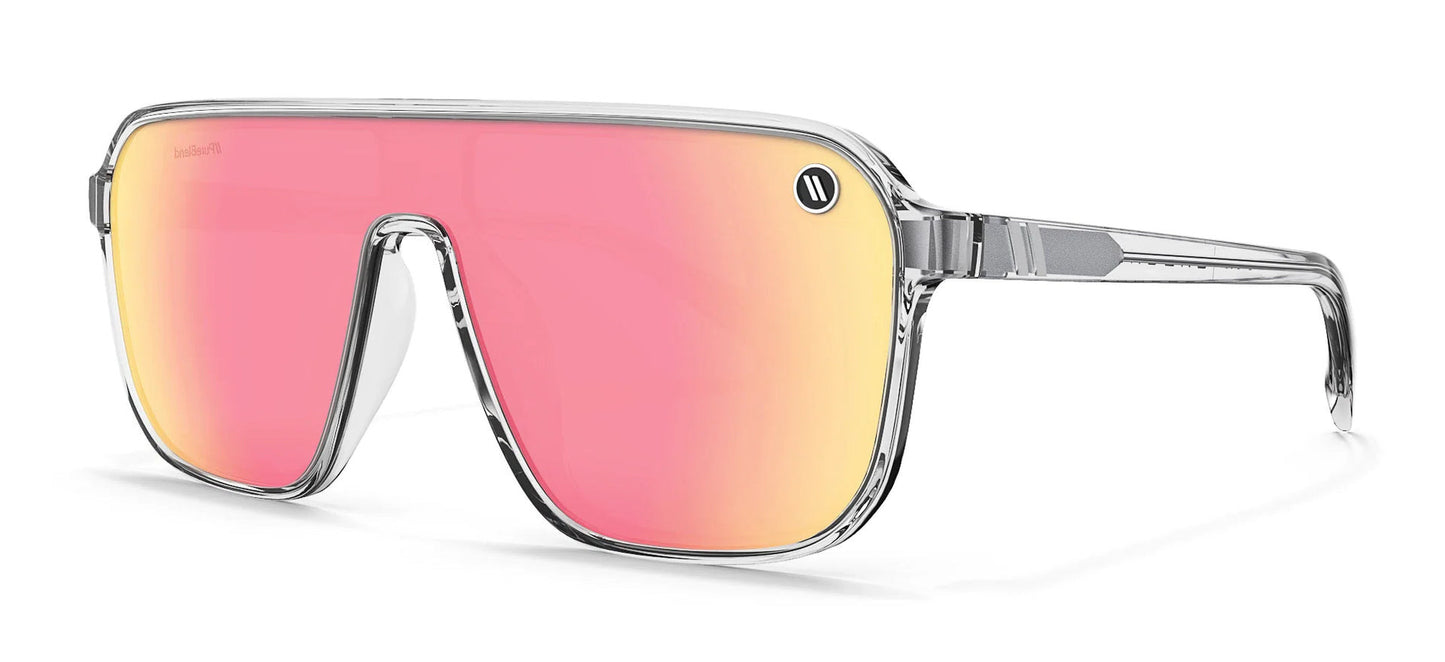 BLENDERS MEISTER X2 FOG SUNGLASSES CRYS GREY w/ PINK PLR LENS