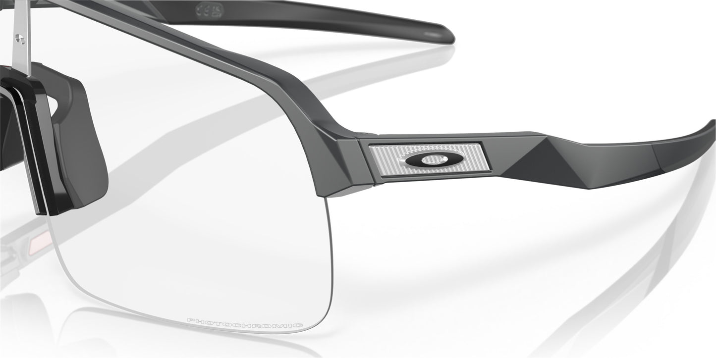 OAKLEY SUTRO LITE MATTE CARBON SUNGLASSES w/ CLEAR TO BLK PHOTO