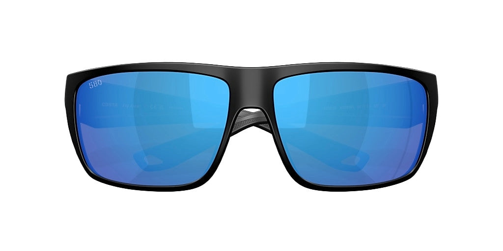 COSTA FLY LINE SUNGLASSES MATTE BLACK w/BLUE MIRROR