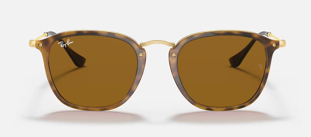 RAY-BAN RB2448 SUNGLASSES LIGHT HAVANA w/B-15 BROWN