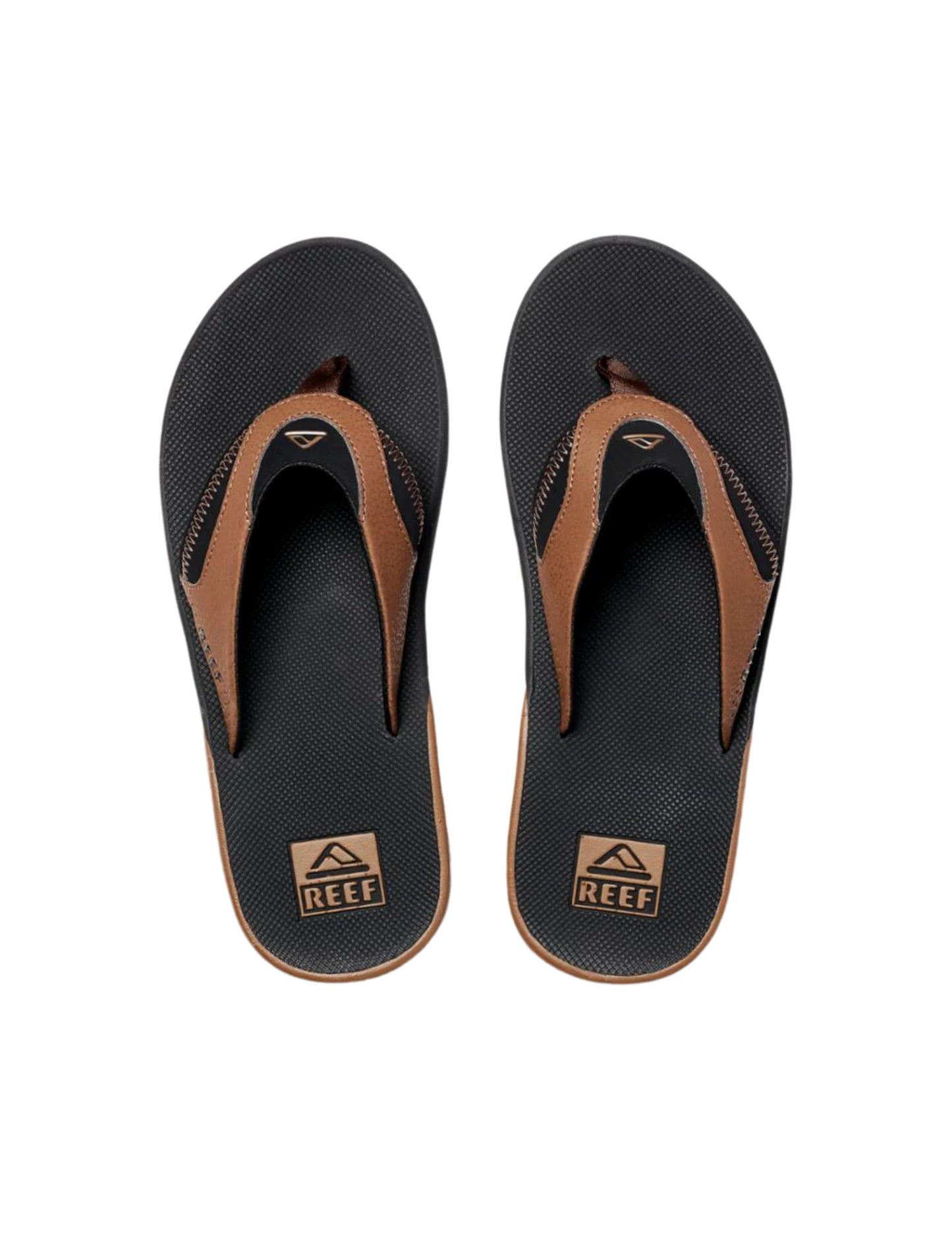 REEF MENS FANNING SANDALS SP25 BLACK AND TAN