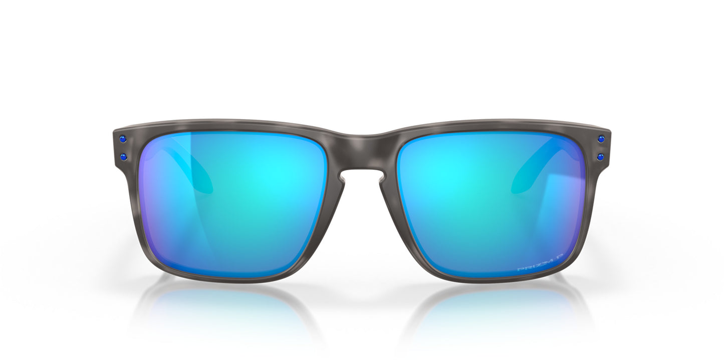 OAKLEY MATTE BLACK TORTOISE SUNGLASSES w/ PRIZIM SAPPHIRE IRID