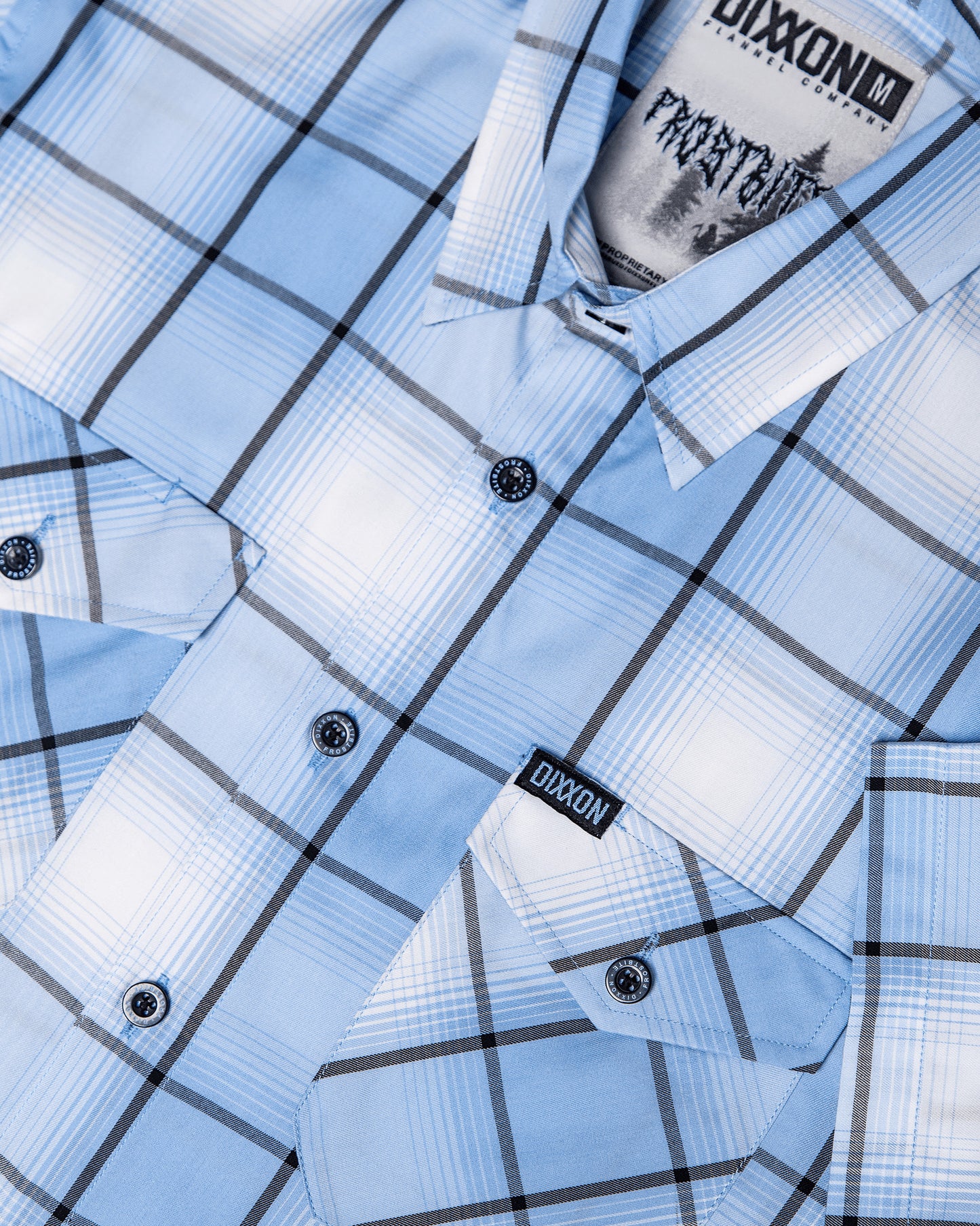 DIXXON MENS FROSTBITE BAMBOO SS SHIRT SP26 BLU/WHT