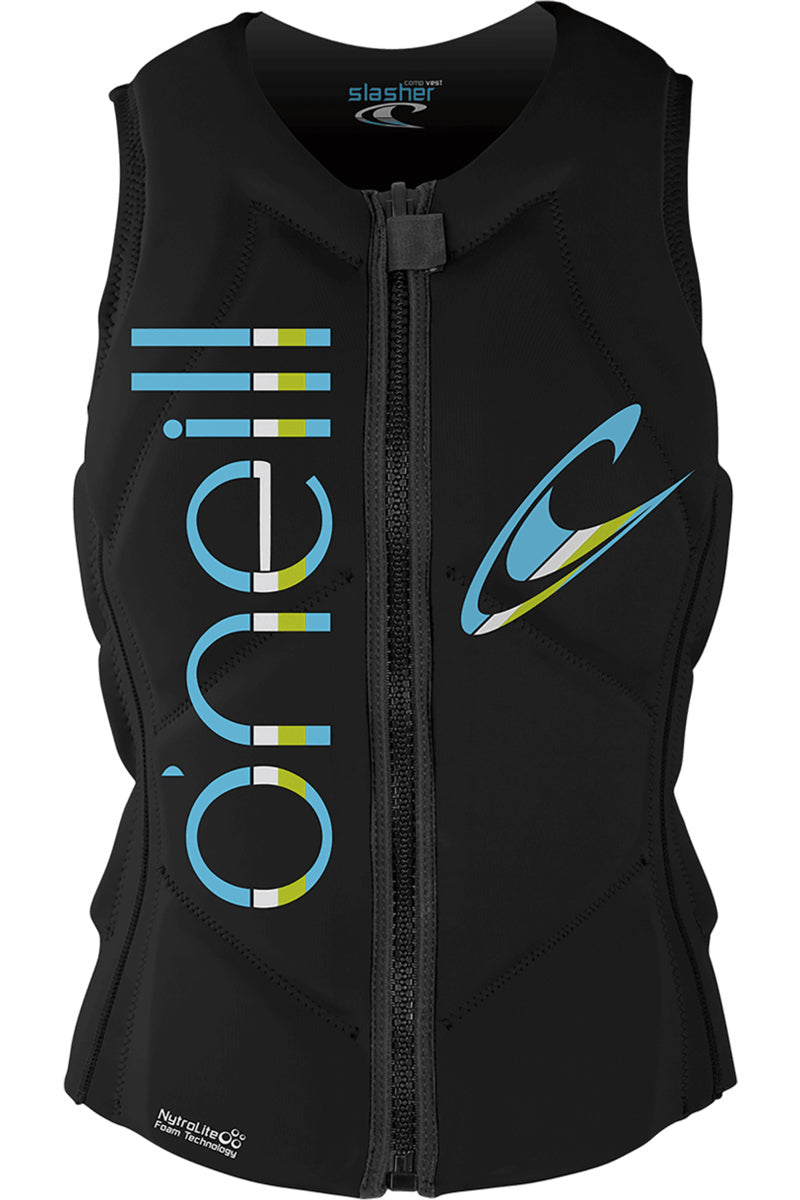 2026 O'NEILL WMNS SLASHER FULL-ZIP COMP VEST BLK/BLK