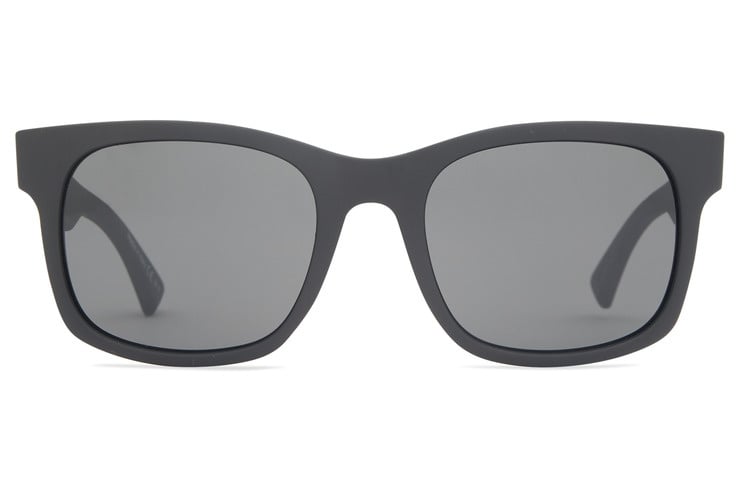 VONZIPPER BAYOU BLACK SATIN SUNGLASSES w/ GRY PLR LENS