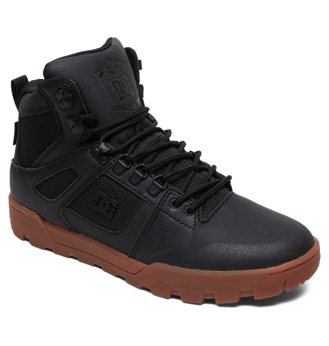DC MENS PURE HIGH-TOP WR BOOTS FA25 (BGM) BLACK/GUM