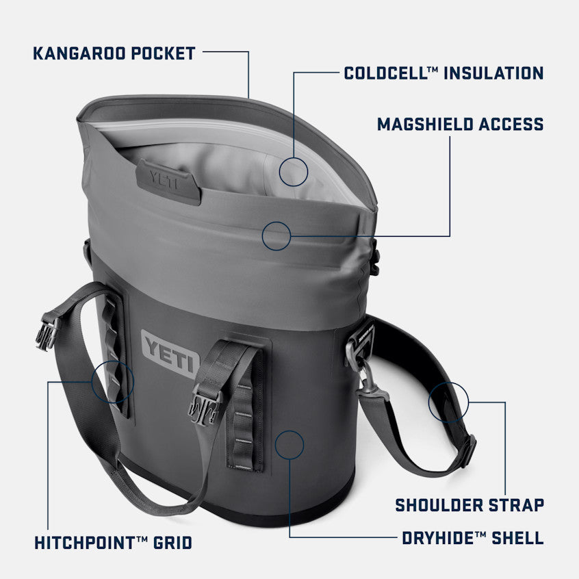 YETI HOPPER M15 SOFT COOLER CHARCOAL