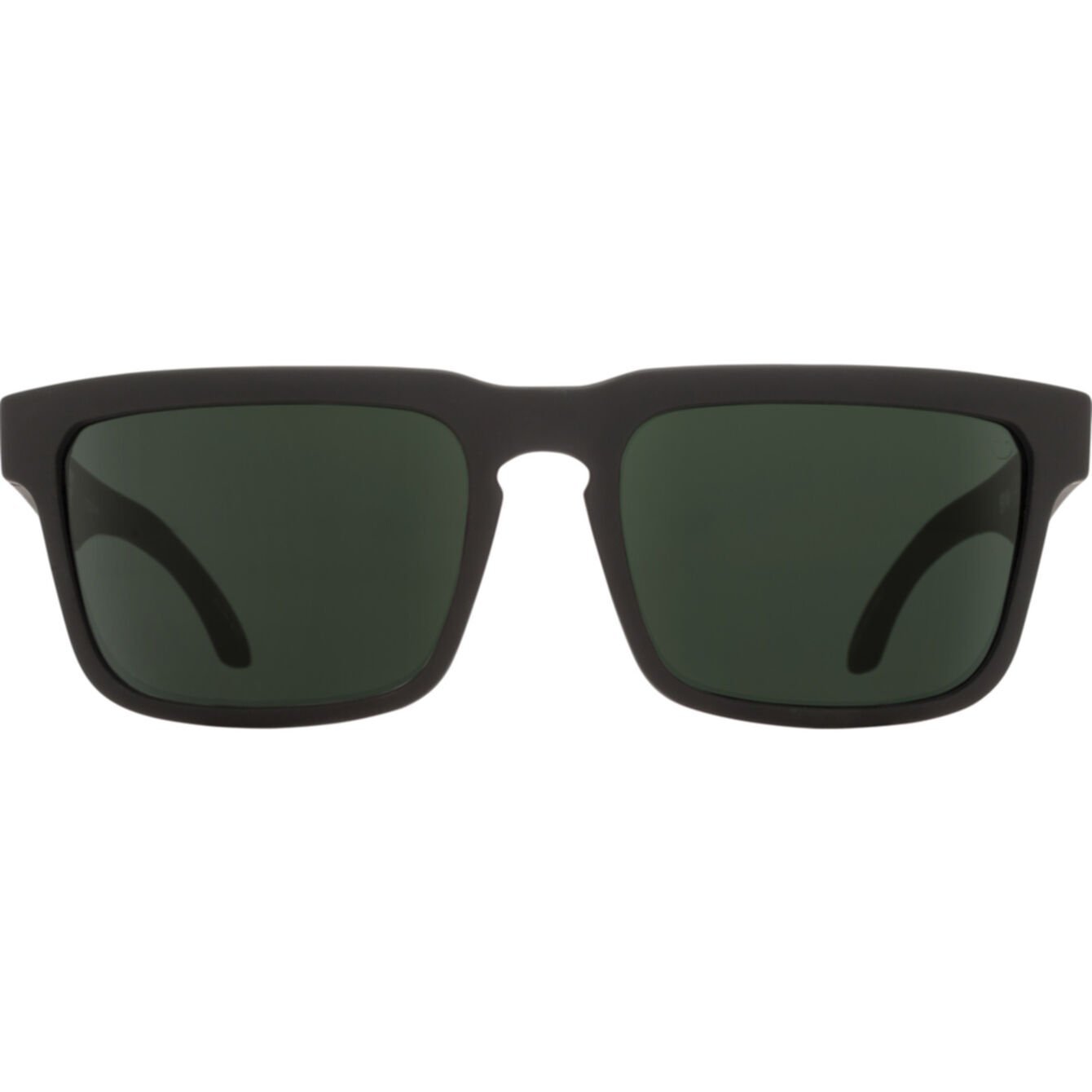 SPY HELM SOFT MATTE BLACK SUNGLASSES w/ HPY GRY GRN PLR