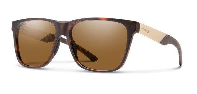 SMITH LOWDOWN STEEL XL MATTE TORT SUNGLASSES w/ CP PLR BRN