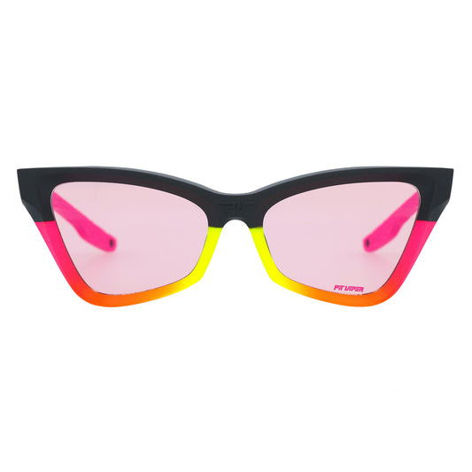 PIT VIPER THE CLAWDIA SUNGLASSES THE ITALO w/PHOTOCHROMIC SMOKE ROSE