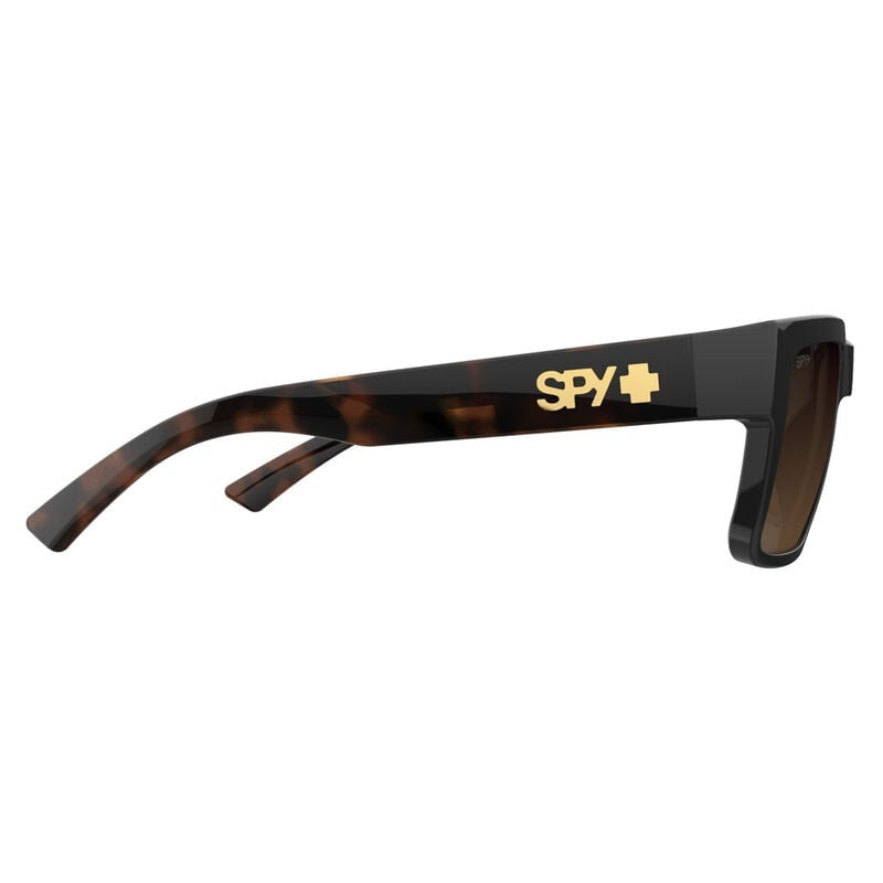 SPY MONTANA BLACK/HONEY TORT SUNGLASSES w/HAPPY DARK BROWN FADE