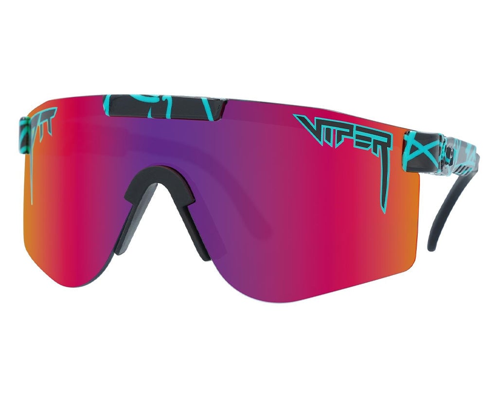PIT VIPER THE DOUBLE WIDES SUNGLASSES THE VOLTAGE w/POLAR PINK/PURP