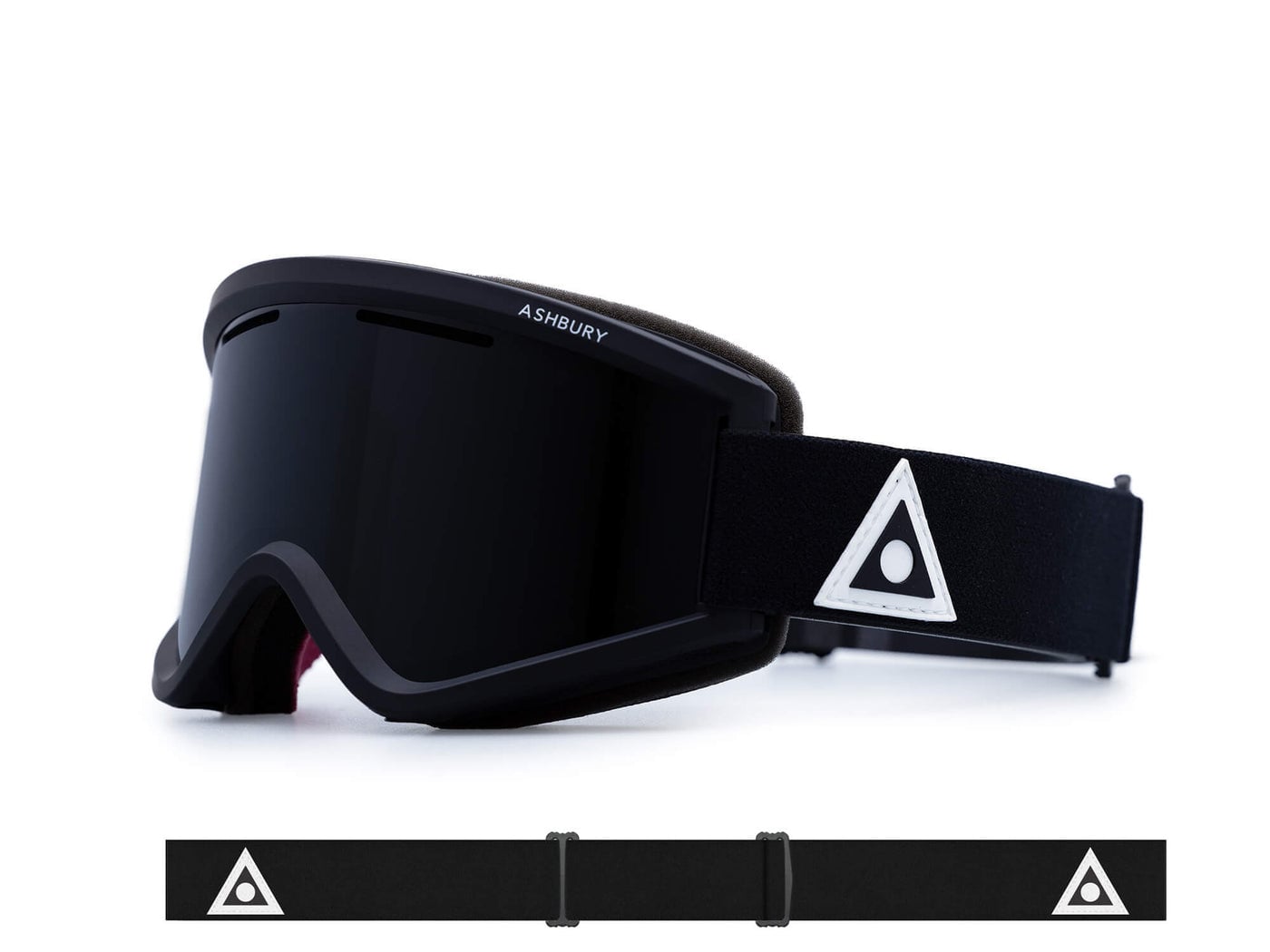 2026 ASHBURY BLACKBIRD GGL BLK TRI w/ DK SMOKE LENS + YLW