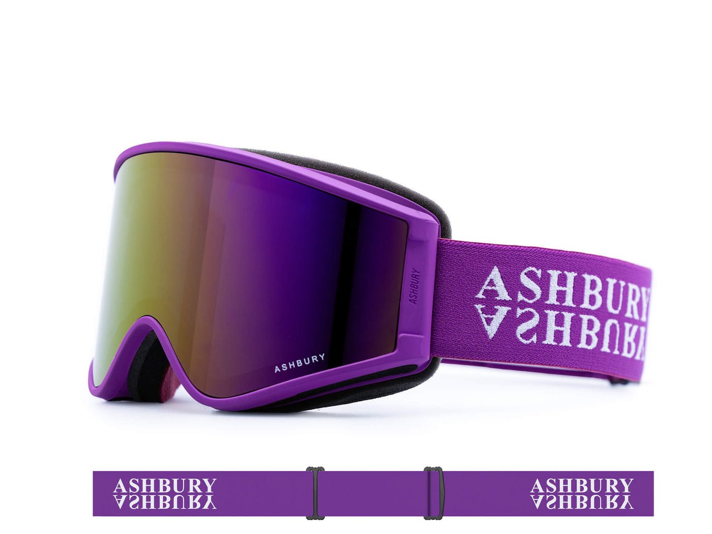 2026 ASHBURY A12 GGL REIGN w/ PURPLE MIRROR LENS + YLW