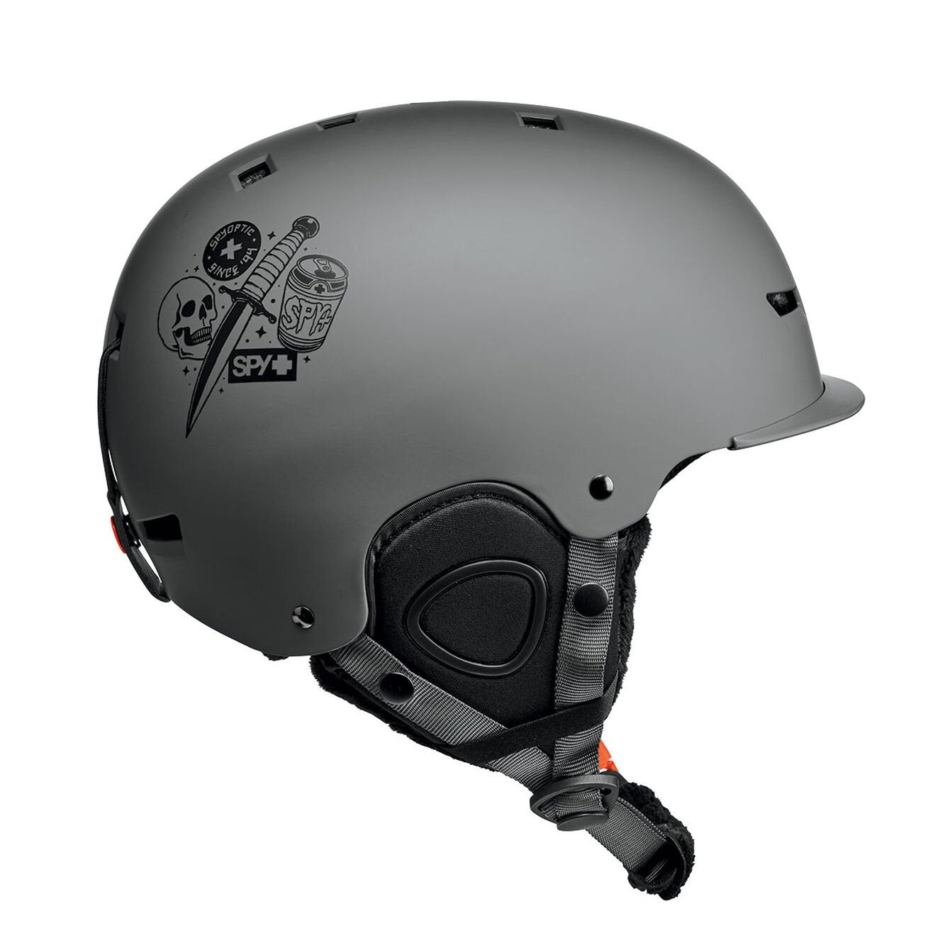 2026 SPY GALACTIC MIPS SNOWBOARD HELMET MATTE GRAY SPY FOR LIFE