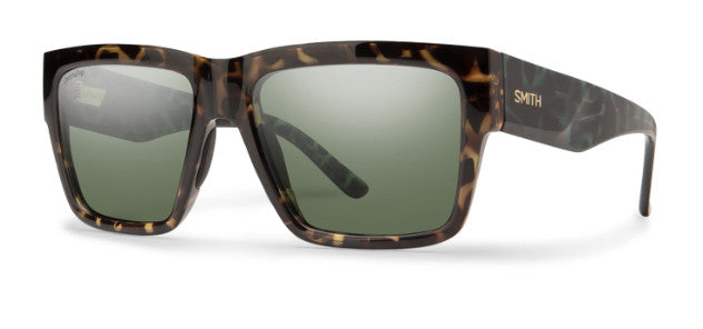 SMITH LINEUP ALPINE TORT SUNGLASSES w/ CP PLR GREY GREEN