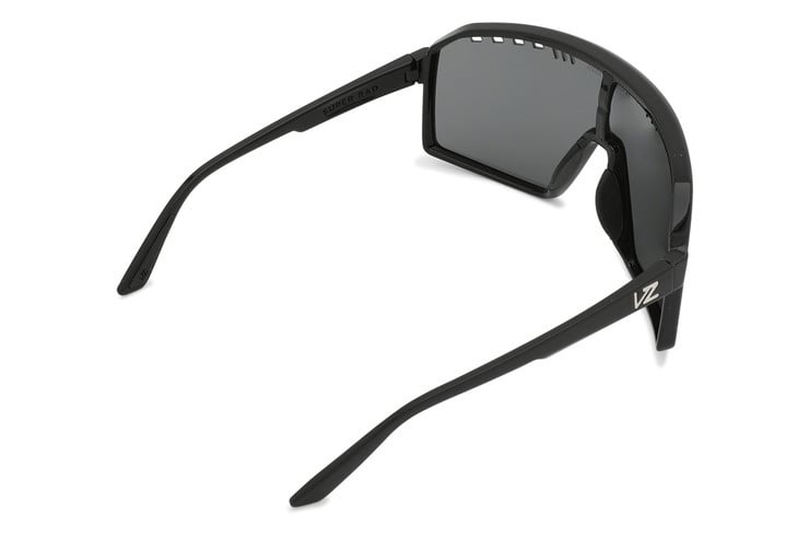 VONZIPPER SUPER RAD BLACK GLOSS SUNGLASSES w/ VINTAGE GREY LENS