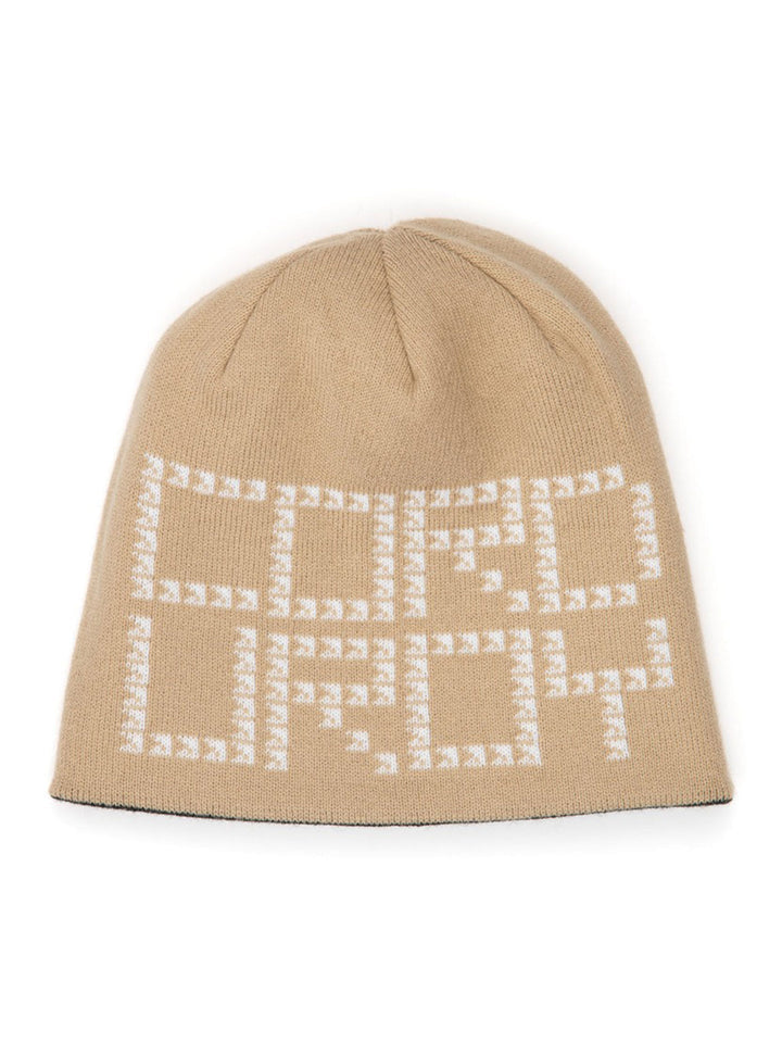 2026 CORDUROY SHADOW PLAID REVERSIBLE SKULLY BEANIE KHAKI