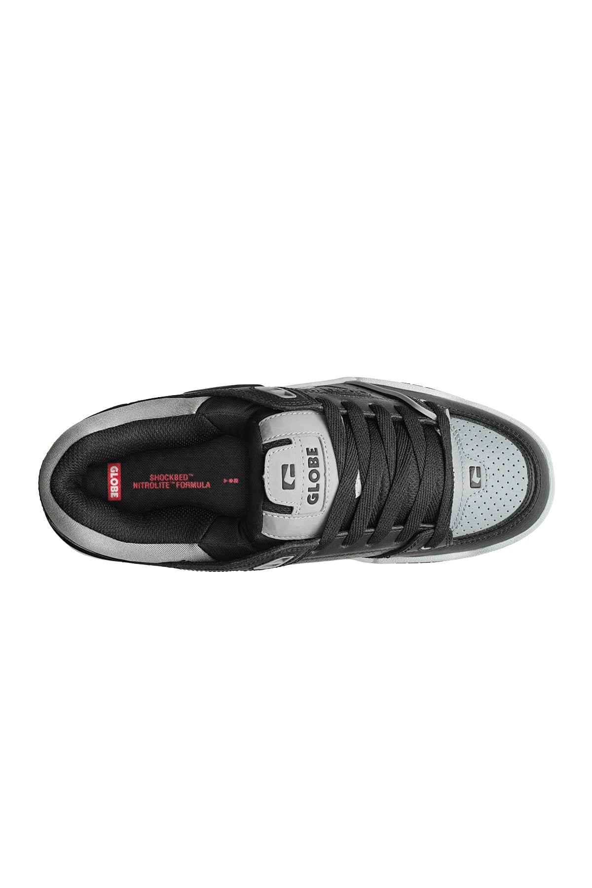 GLOBE MENS FUSION SHOES FA24 BLACK/STEEL/WHITE
