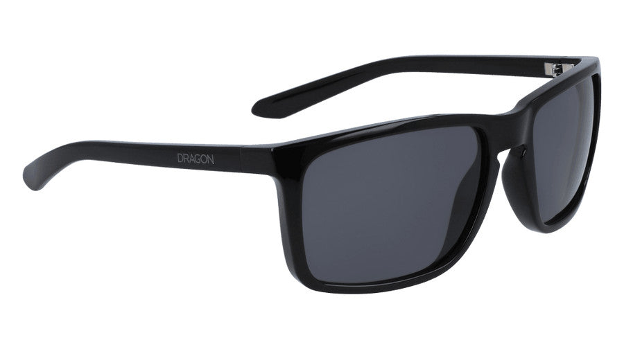 DRAGON MELEE SHINY BLACK SUNGLASSES w/ SMK LENS