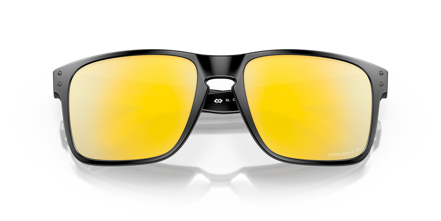 OAKLEY HOLBROOK XL MATTE BLK SUNGLASSES w/ PRIZM 24K PLR LENS