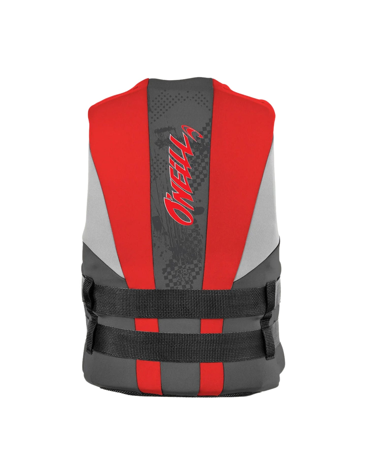 2022 O'NEILL YOUTH REACTOR FULL-ZIP USCG LIFE VEST COAL/RED/FLINT