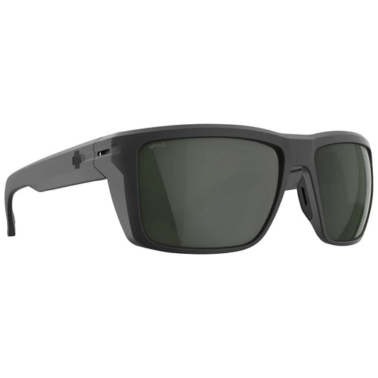 SPY OVERHAUL XL ANSI  SOFT MATTE BLACK SUNGLASSES w/ HAPPY GRY GRN